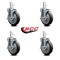 Service Caster FG9T4200BLA FG9T4300BLA FG9T4400BLA Rubbermaid Mobile Shelf Replace Caster Set, 4PK RUB-SCC-GR20S514-TPRB-TLB-716138-4 - alternate 2